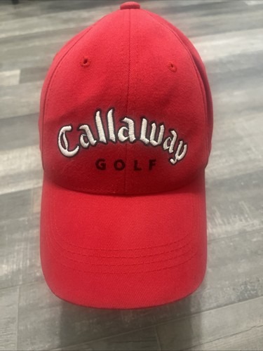 Callaway Golf Red Cotton Adjustable Mens Cap