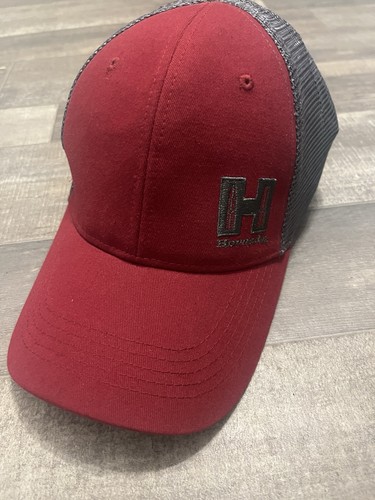Hornady Ammunition snapback burgundy Red Grey Cap Mens