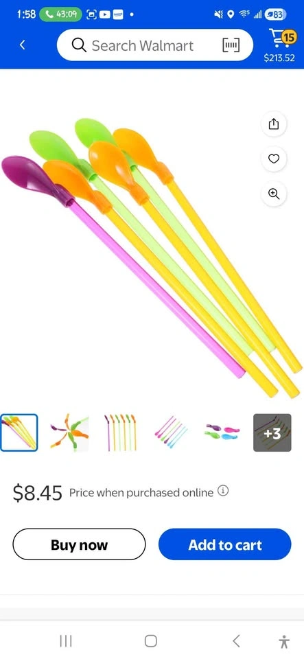 Reusable Spoon Straws for Smoothies and Shakes - photo 2