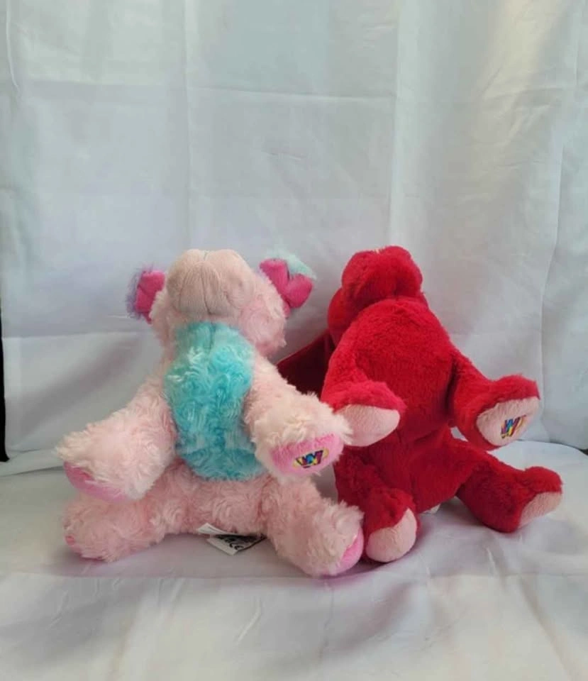 2 Rare Webkinz Cherry Soda Pup + Cotton Candy Puppy Plush - photo 2