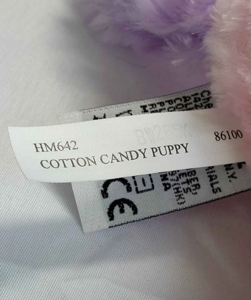 2 Rare Webkinz Cherry Soda Pup + Cotton Candy Puppy Plush - photo 5