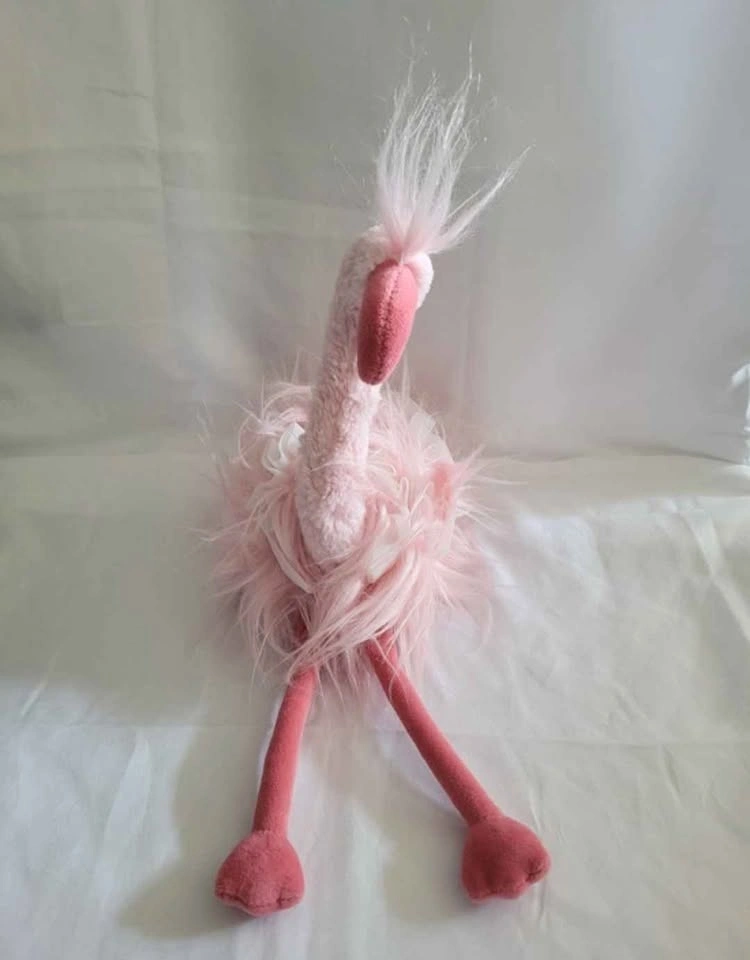 Retired Small Pink Flo Flamingo Jellycat Plush Toy - photo 5