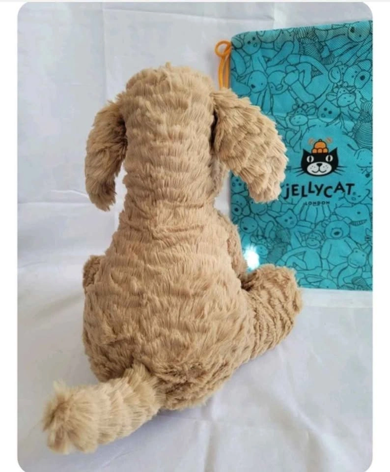 Jellycat Fuddlewuddle Dog Plush + Blue Jellycat Dust Bag - photo 4