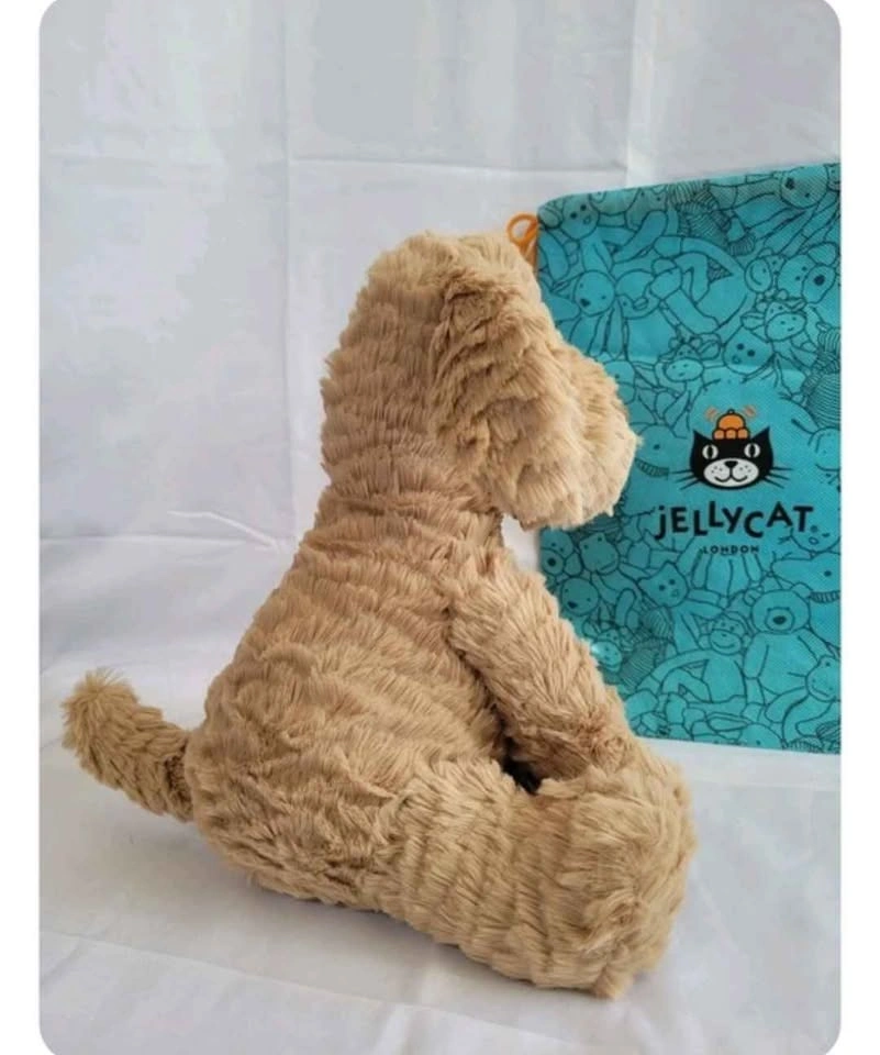 Jellycat Fuddlewuddle Dog Plush + Blue Jellycat Dust Bag - photo 5