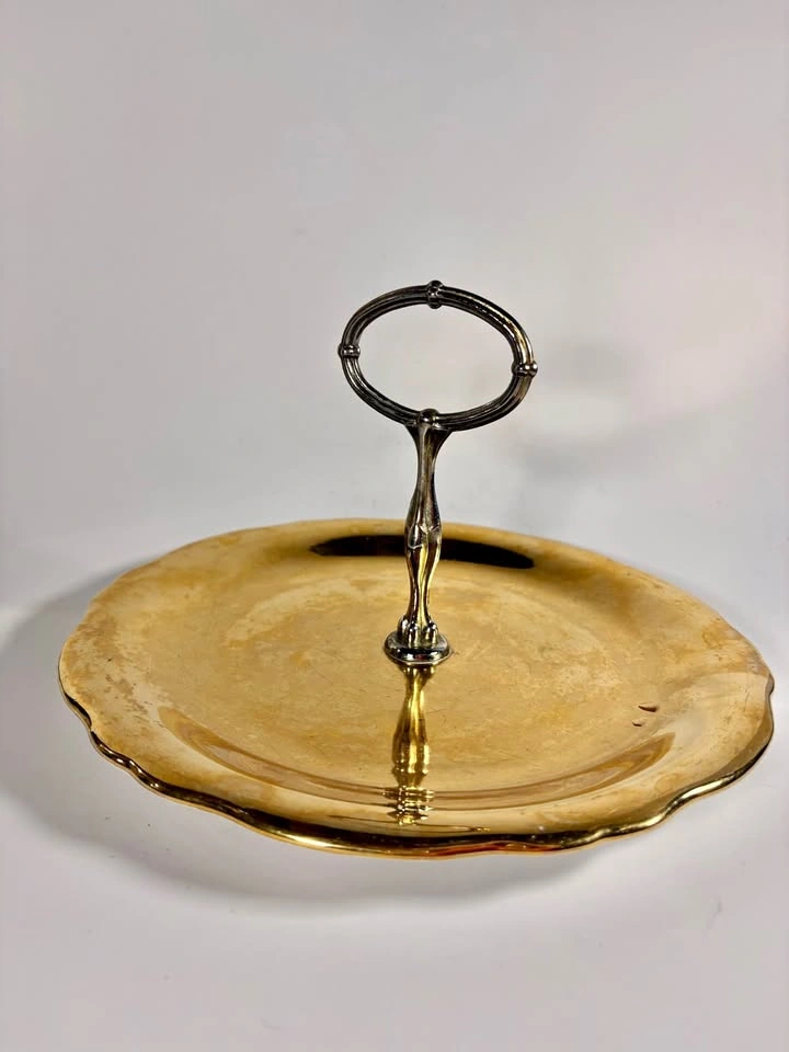 Royal Winton Grimwades Gold Luster Tidbit Tray