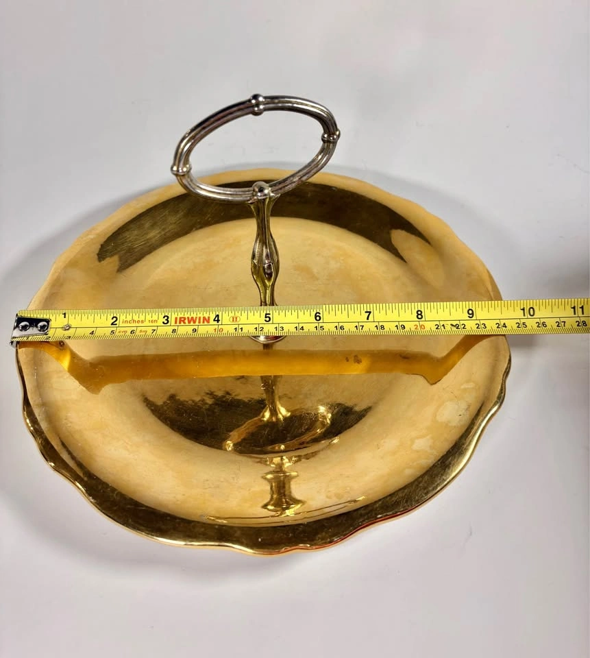 Royal Winton Grimwades Gold Luster Tidbit Tray - photo 3