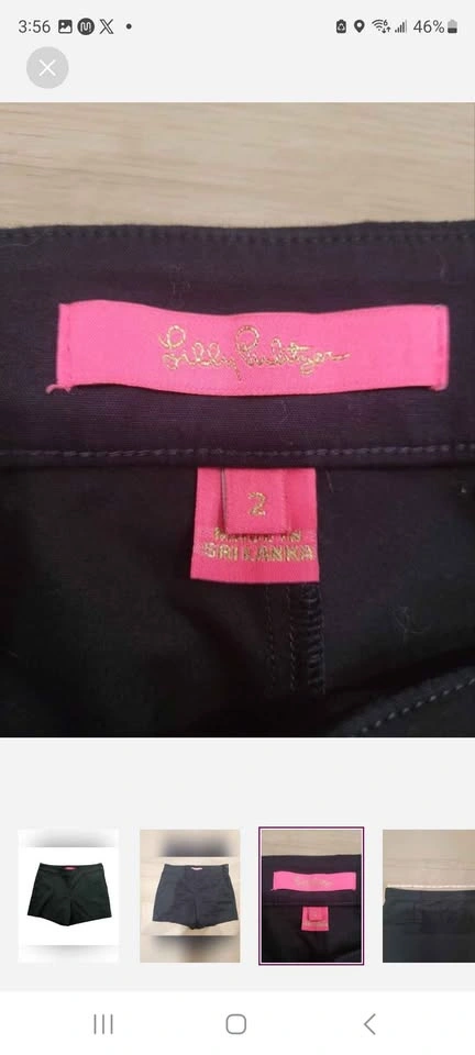 Lilly Pulitzer Women 2 Arabeth Black Stretch Shorts - photo 3