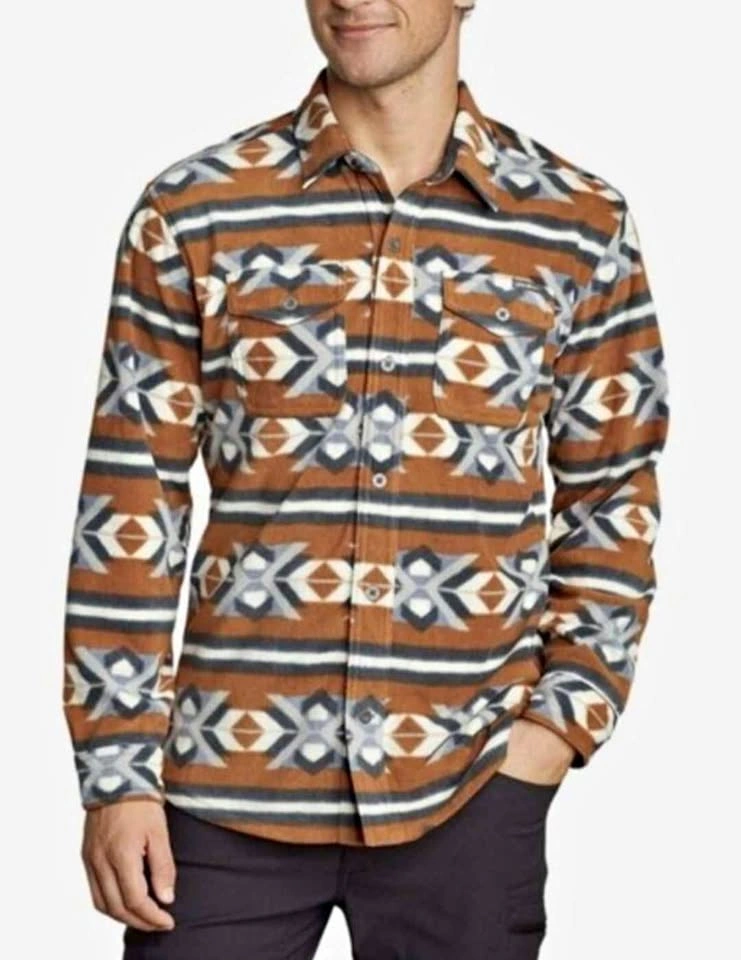 Eddie Bauer Men's Chutes Microfleece Aztec Sweater