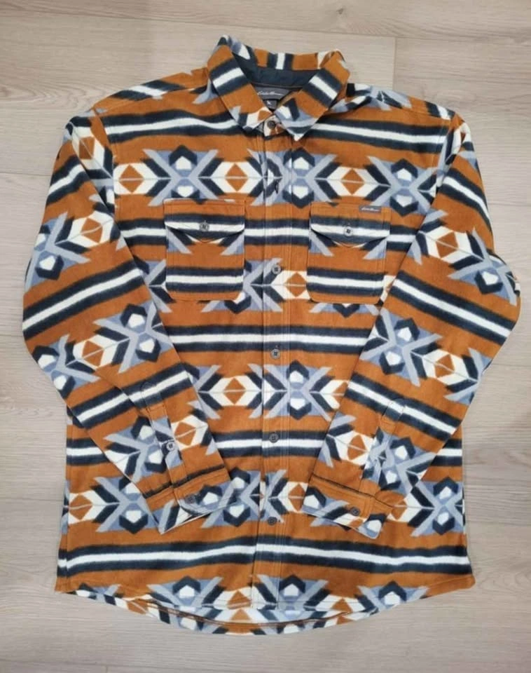 Eddie Bauer Men's Chutes Microfleece Aztec Sweater - photo 2