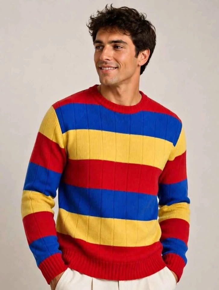 Rare Colorblock Polo by Ralph Lauren Men’s M Knit Sweater