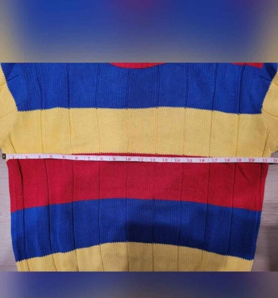 Rare Colorblock Polo by Ralph Lauren Men’s M Knit Sweater - photo 4
