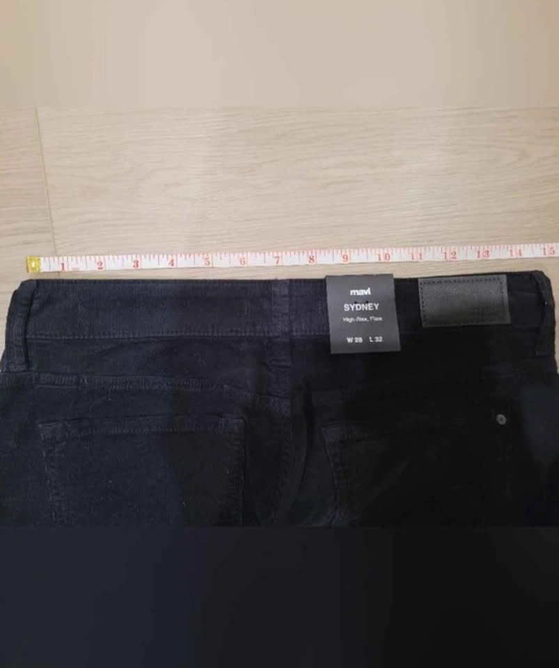 Mavi High Rise Flare Women 28 Black Corduroy "Sydney" NWT - photo 4