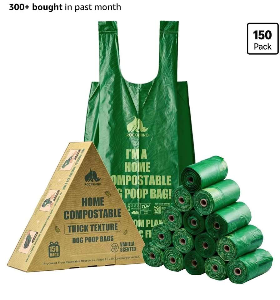 RockRhino Heavy Duty Poop Bags for Large Dogs - 150 Count