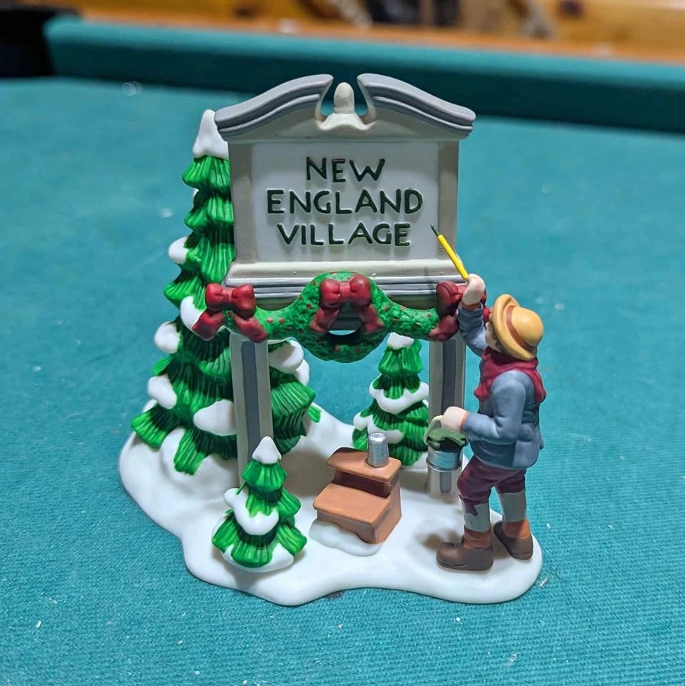 Department 56 New England Village Fresh Paint Sign #56592