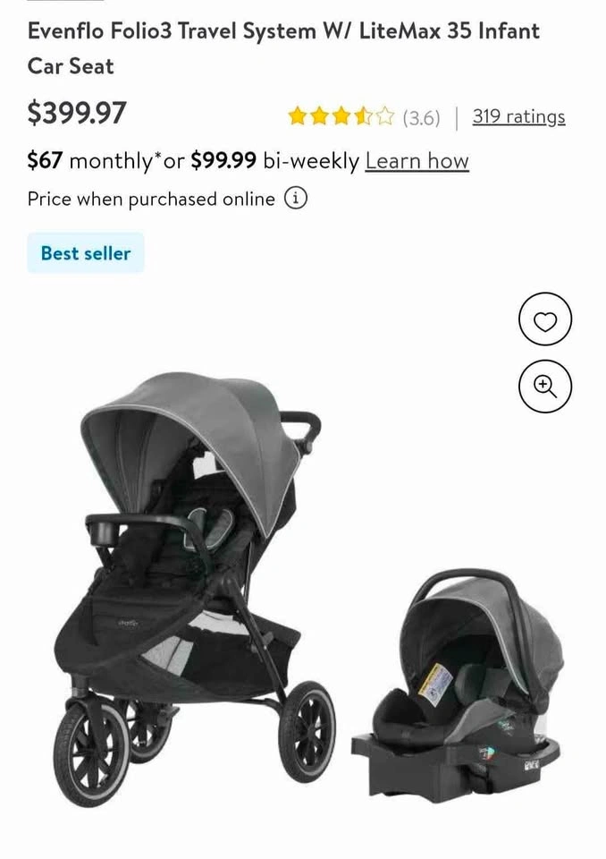 Evenflo folio 3 stroller only - photo 3