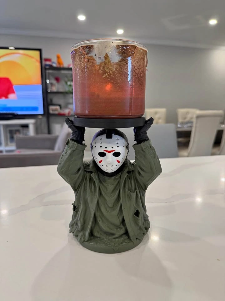 Jason Voorhees Friday the 13th Candle Holder