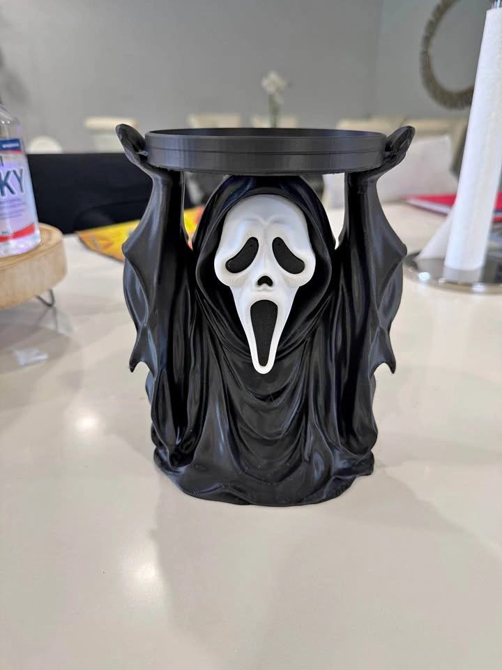Ghostface Horror Candle Holder