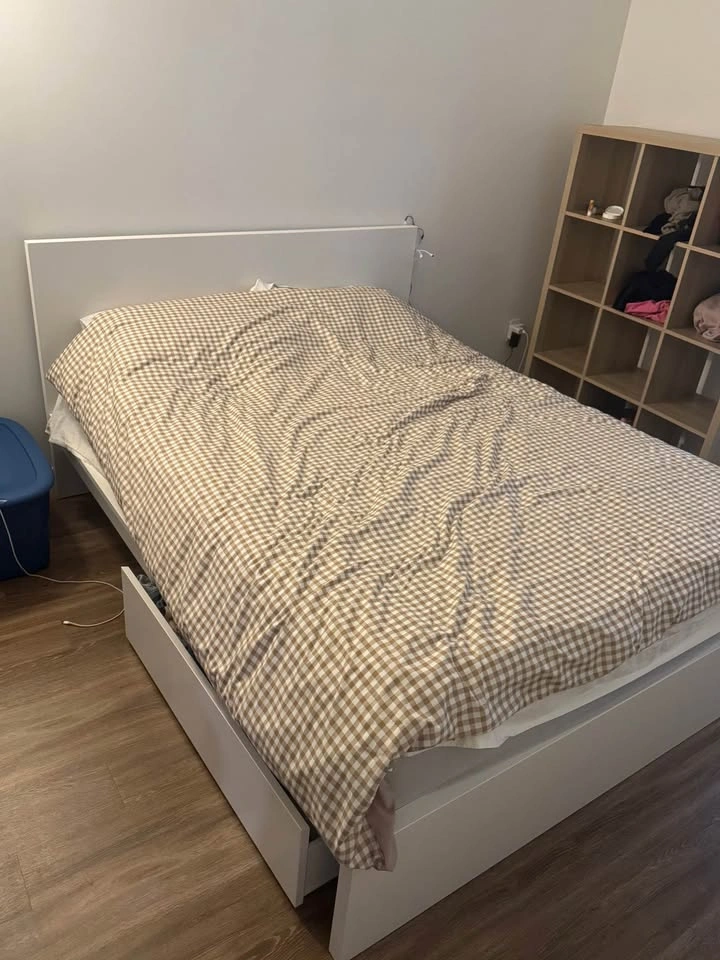 Queen Casper Mattress and IKEA MALM Frame with Storage - photo 4