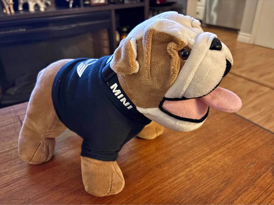 Official BMW Group MINI Cooper Spike Bulldog Plush Toy