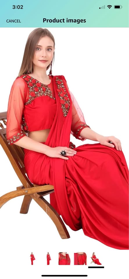 ASYAD BOUTIQUE Saree With stitched Blouse - photo 4