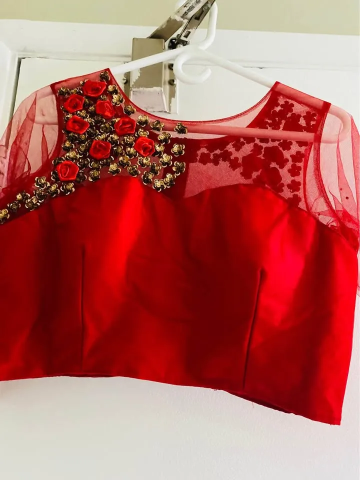 ASYAD BOUTIQUE Saree With stitched Blouse image indicator(6)