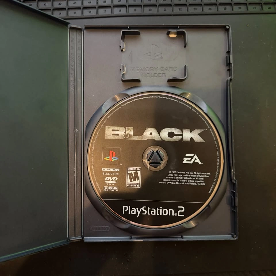 Black PlayStation 2 PS2 EA Criterion Games - Cleaned & Tested - photo 3