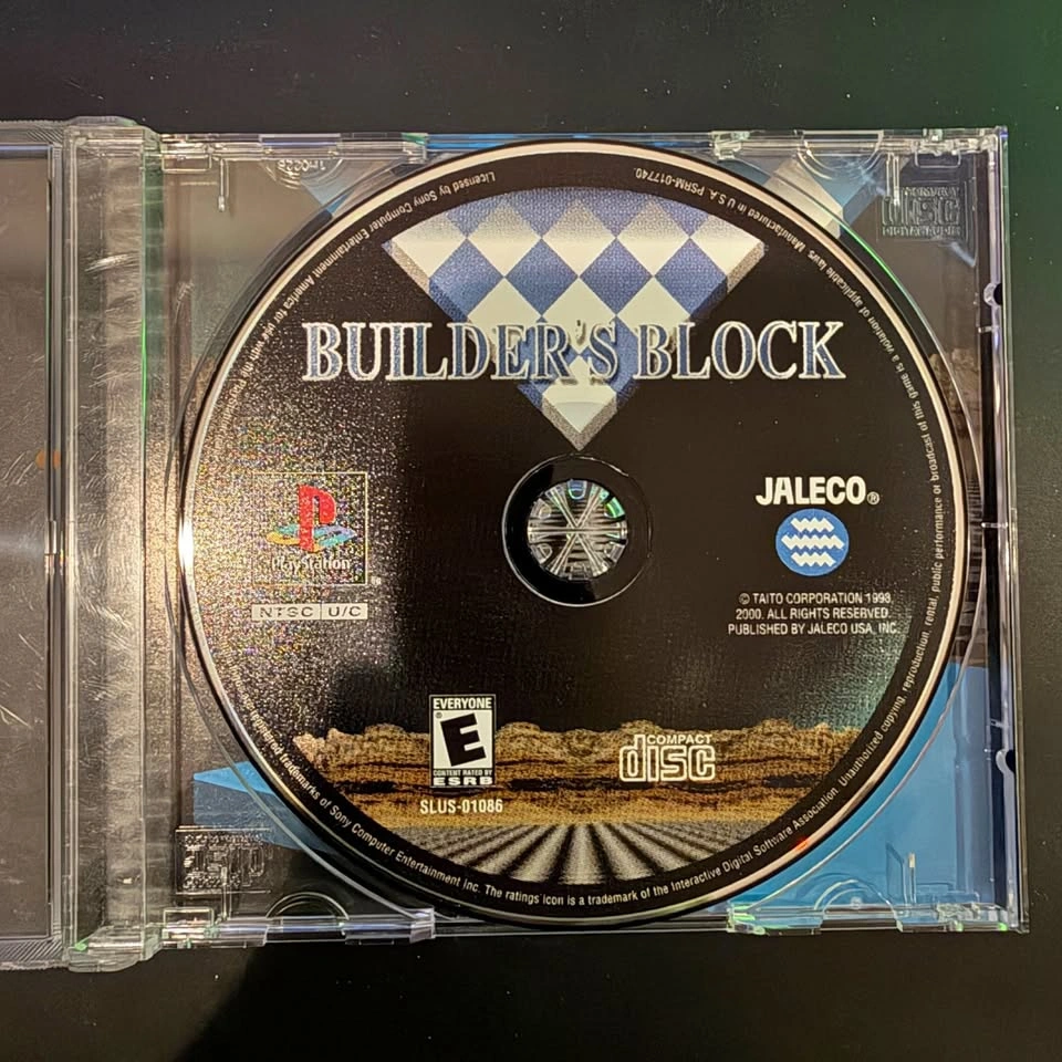 Builder's Block - Sony PlayStation 1 (PS1) Authentic Disc