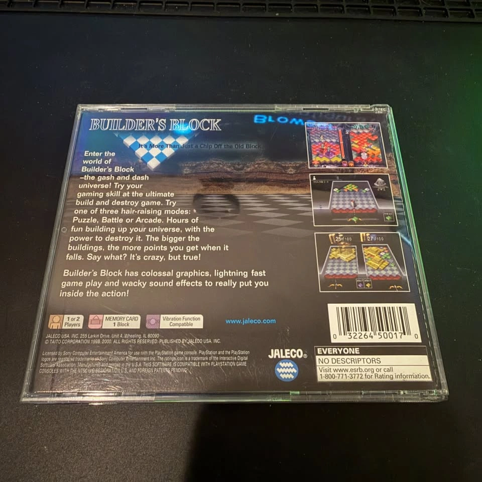 Builder's Block - Sony PlayStation 1 (PS1) Authentic Disc - photo 2