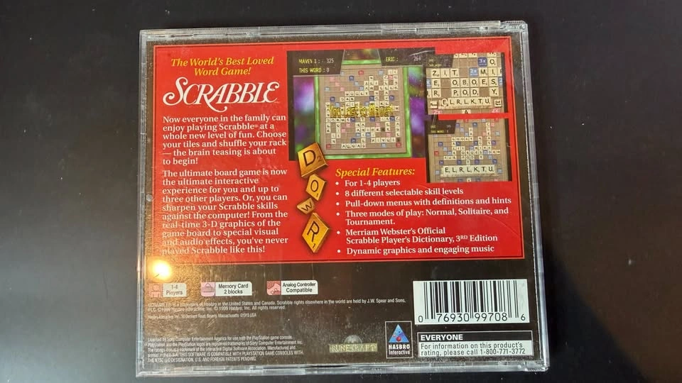 Scrabble PlayStation 1 PS1 Complete - Tested & Working - photo 3