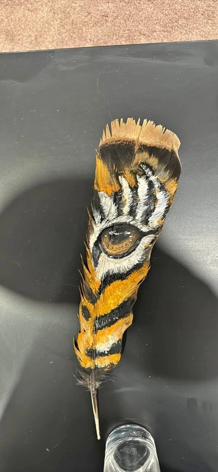 Turkey vulture, tiger eye