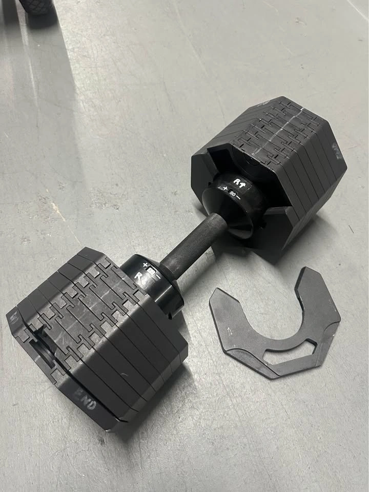 Fitness Casa 80lb Adjustable Dumbbell Set + Stand - photo 2
