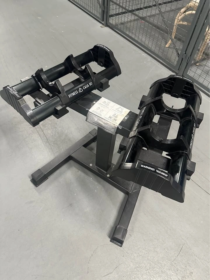 Fitness Casa 80lb Adjustable Dumbbell Set + Stand - photo 3