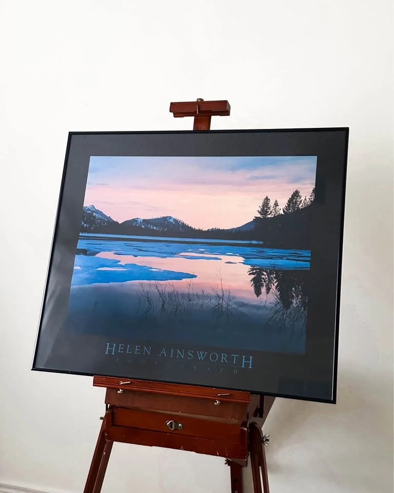 1988 Helen Ainsworth Tenaya Lake Yosemite Landscape Print - photo 3