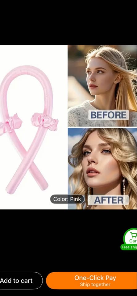 3pcs Heatless Headband Curling Iron Set - NEW - photo 2