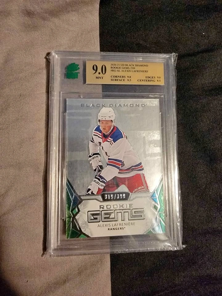 2020-21 Upper Deck Black Diamond Alexis Lafrenière Rookie Gems /