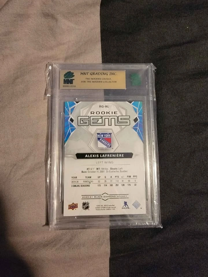 2020-21 Upper Deck Black Diamond Alexis Lafrenière Rookie Gems / - photo 2