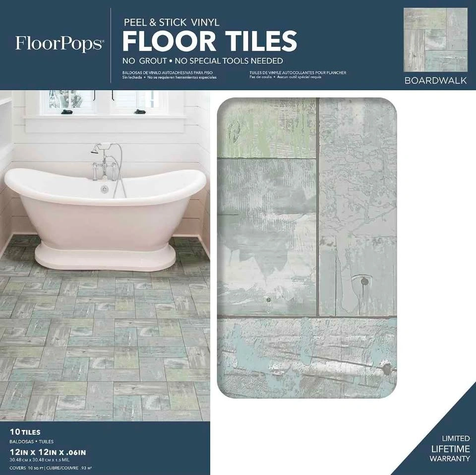 Boardwalk Peel & Stick Floor Tiles, FP3290 - photo 4