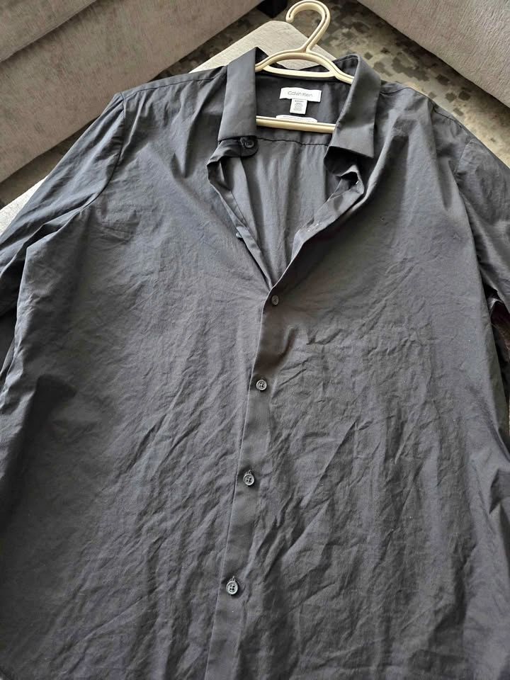 Calvin Klein Slim Fit Stretch-Cotton Shirt - Size XL