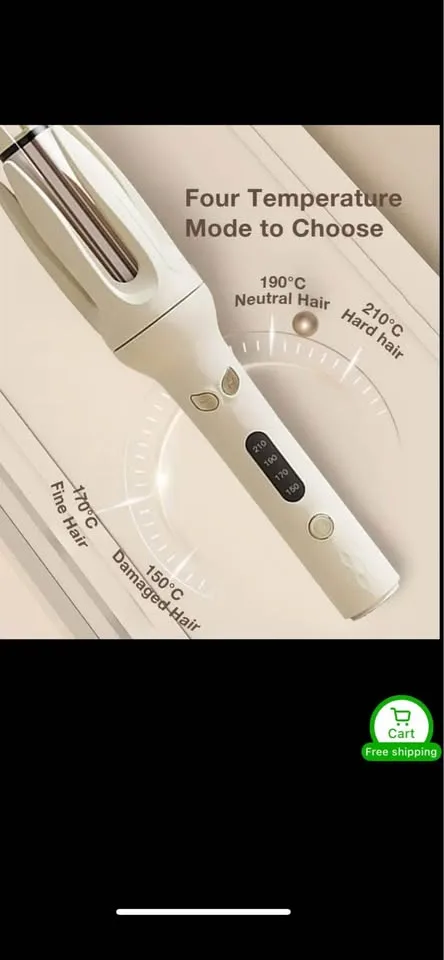 Genai Auto Hair Curler 28mm, 4 Temps, Timer.. BNIB image indicator(3)