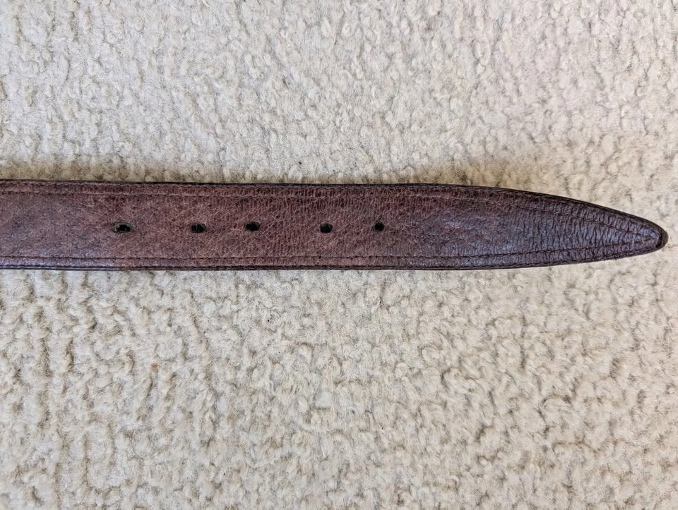 Brown Italian leather belt size 40 - photo 5
