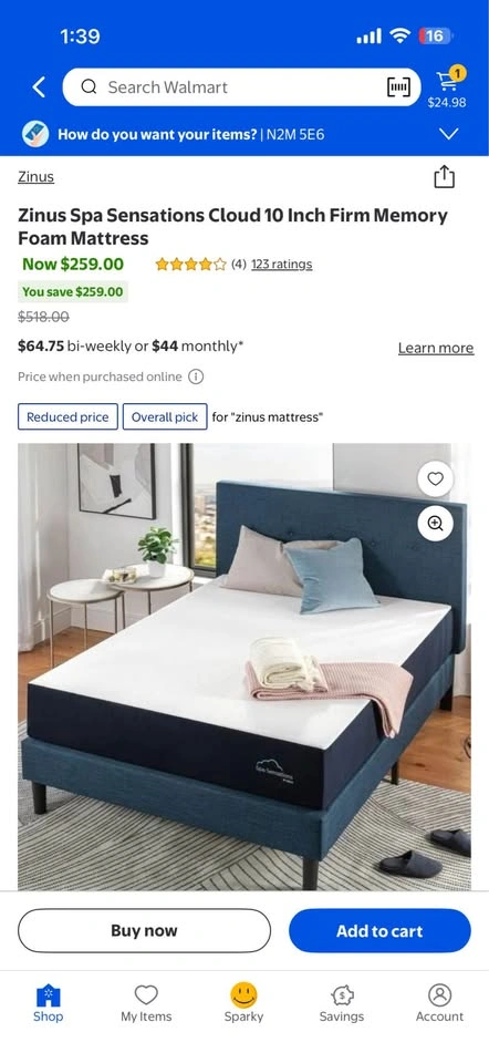 Zinus Spa Twin Mattress - 10 inch - Sealed Box - photo 2
