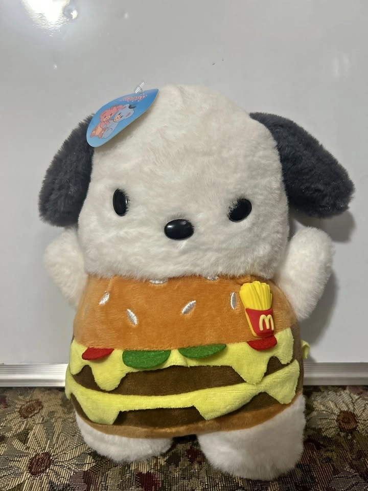 Pochacco Hamburger Plush 9.5in/24cm