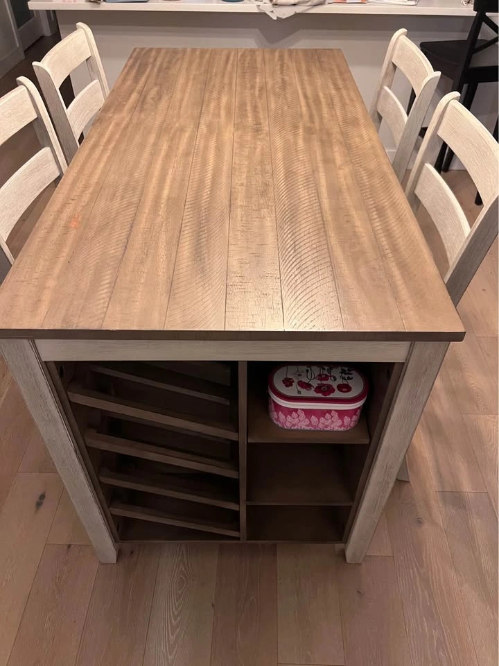 Ashley Furniture Skempton Counter Height Dining Set with 4 Chair - photo 2