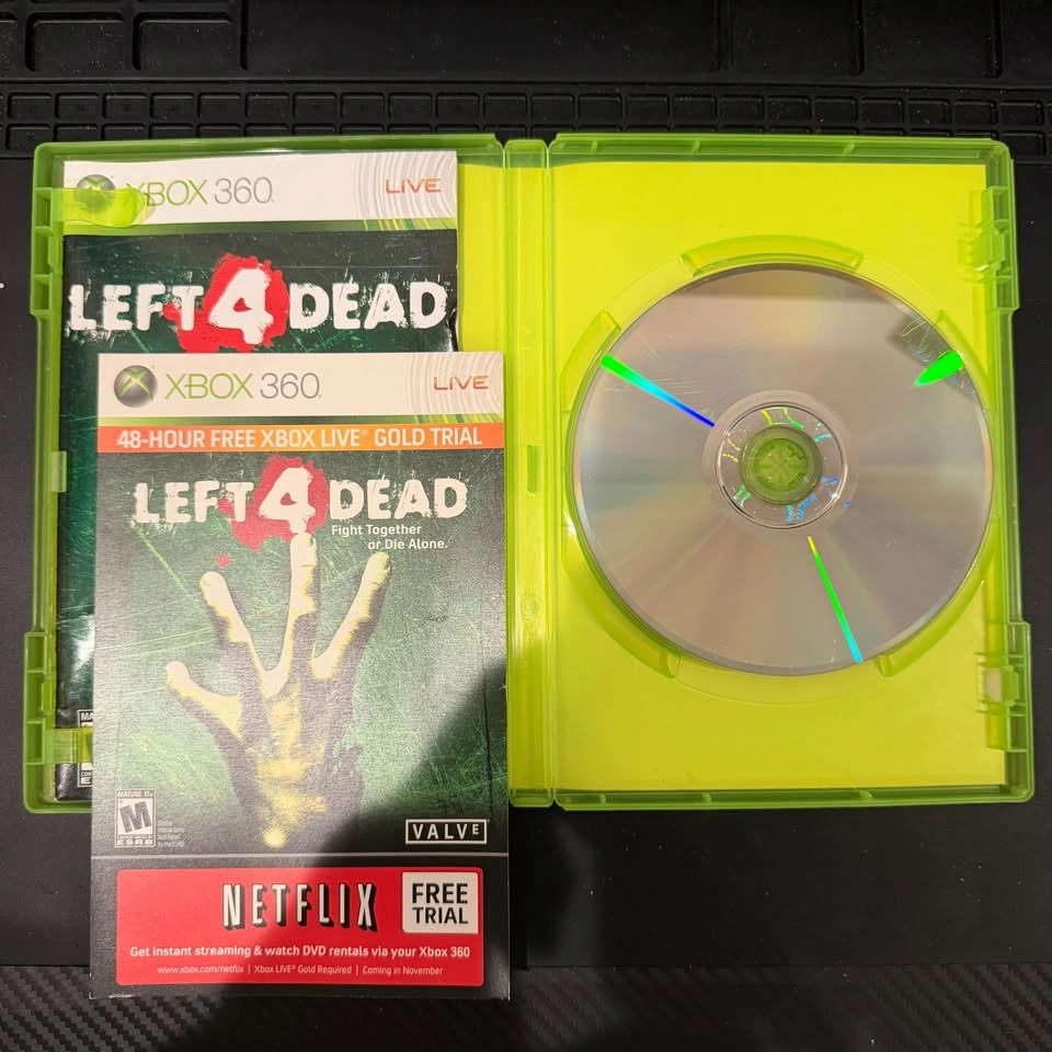 Left 4 Dead (Xbox 360) Complete CIB w/ Netflix Insert - photo 4