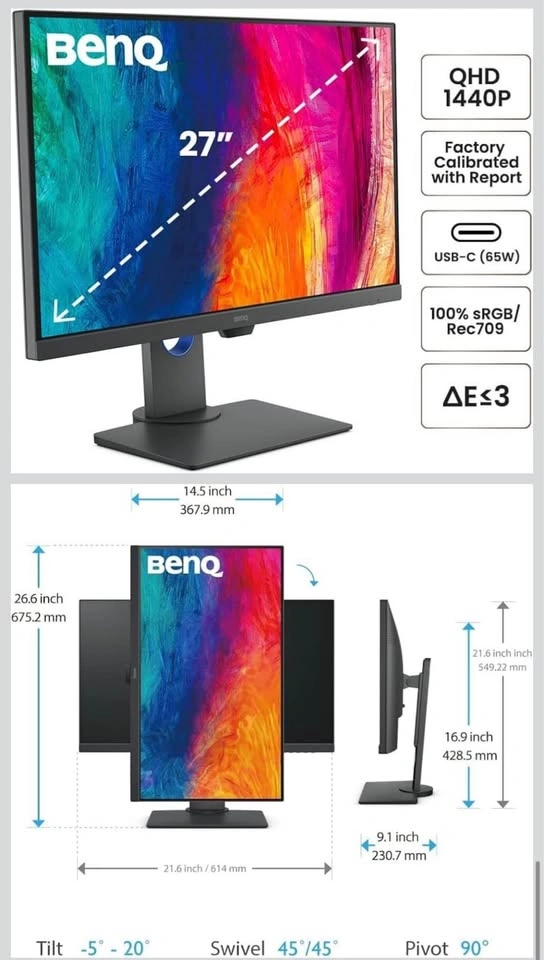BenQ 27inch monitor - photo 3