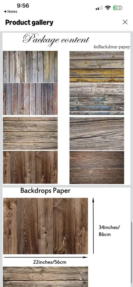 Photography backdrop for table/wall kit with 22 patterns - photo 3