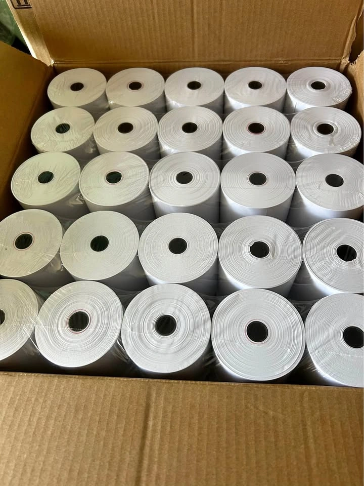 50-Roll Case of 3" x 3" 1-Ply Bond Receipt Paper