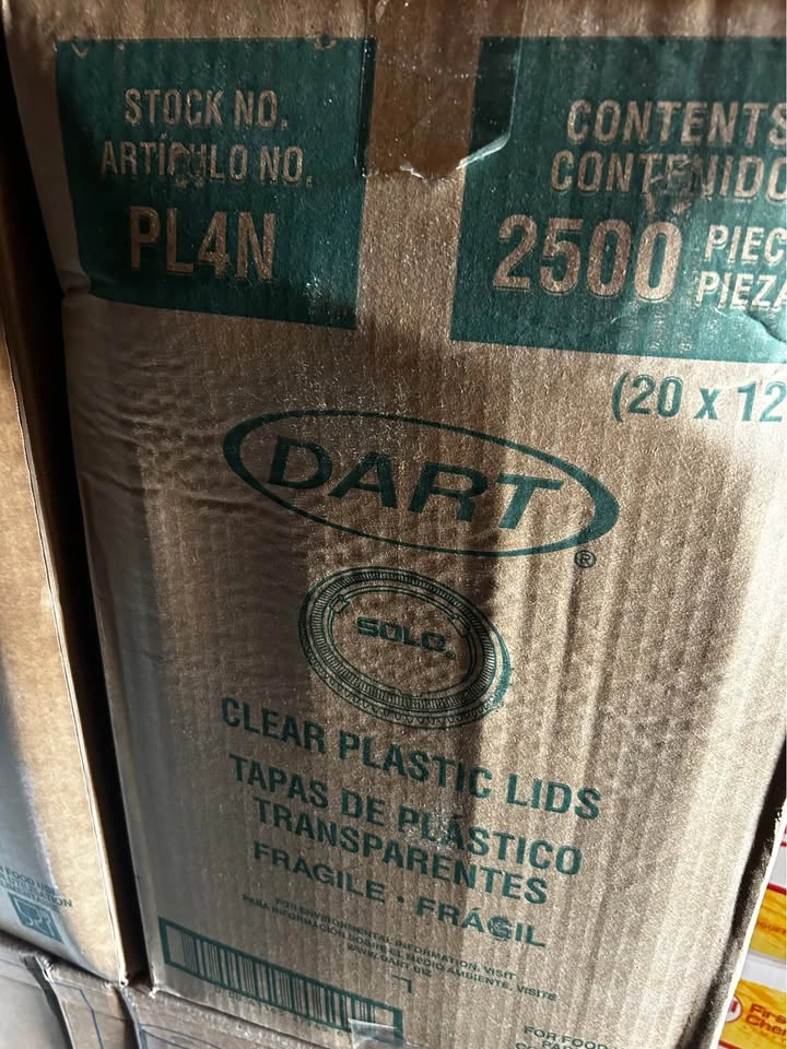 Bulk Dart Solo PL4N Lids - 2 Unopened Cases of 2500 - photo 2