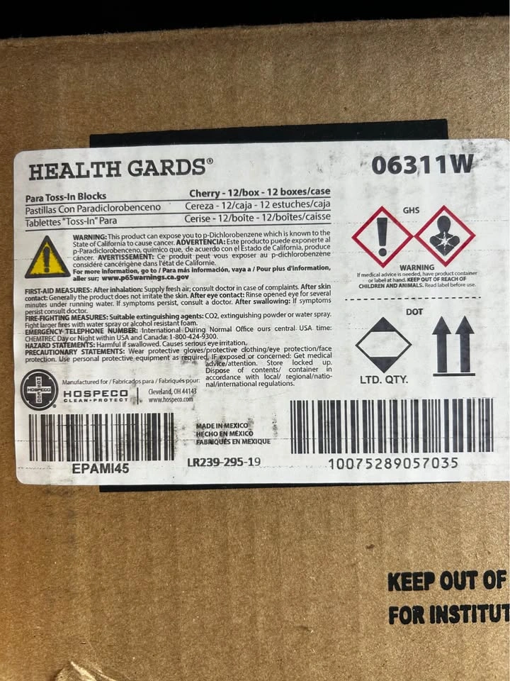 Hospeco Health Gards Para Toss-In Urinal Blocks - 144 Count - photo 2