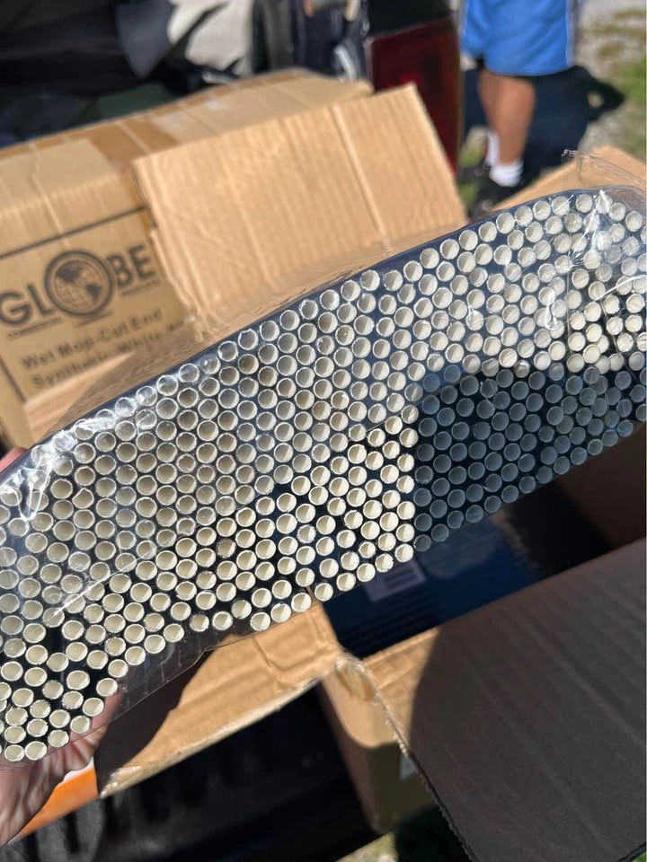 Stone Straw 8" Black Cocktail Paper Straws - Bulk Case (2,000 co - photo 3